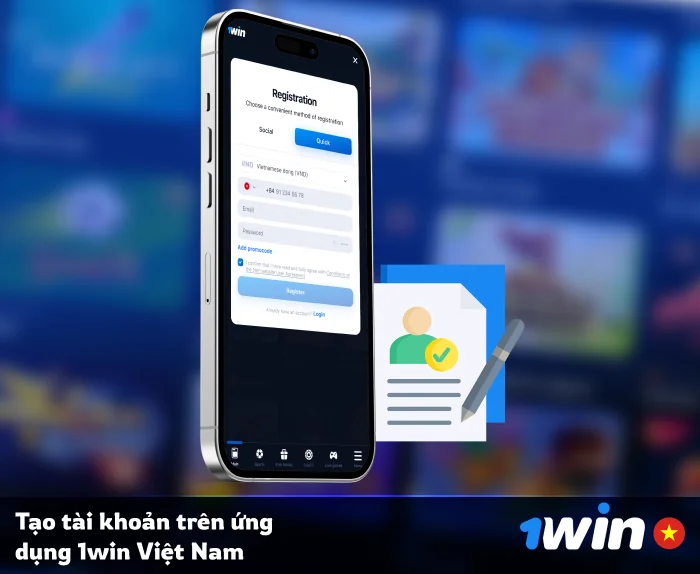 Cách tạo tài khoản 1Win bằng điện thoại di động