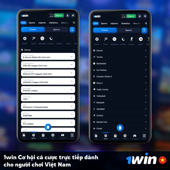 Cơ hội cá cược thể thao trực tiếp tại 1Win Việt Nam