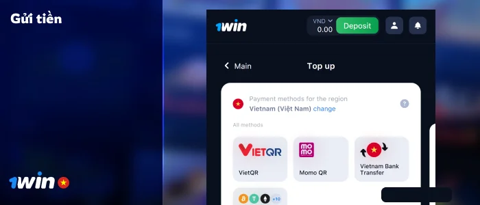 Nạp tiền vào tài khoản - 1Win Lucky Jet