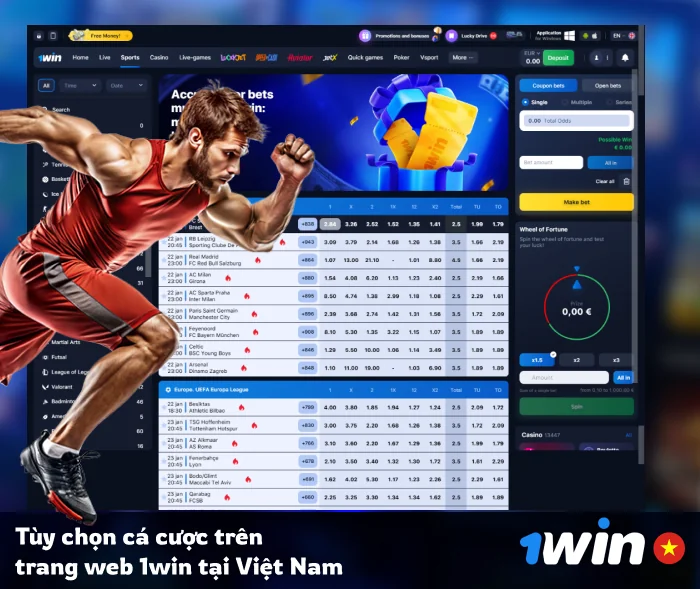 Các lựa chọn cá cược của 1Win Vietnam