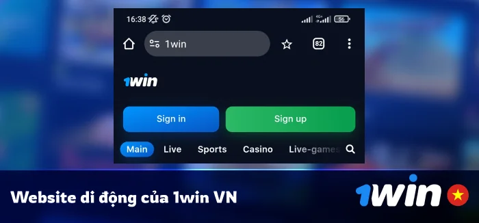 1Win Vietnam Adaptive Mobile Website