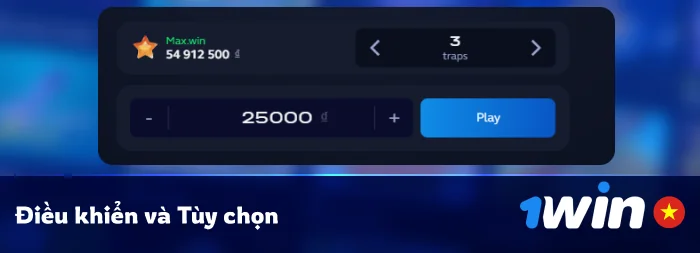 Giao diện và điều khiển trò chơi Mines Casino - 1Win Mines