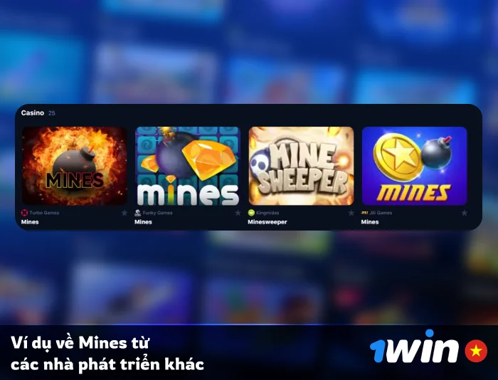 Các trò chơi Mines khác tại 1Win Việt Nam