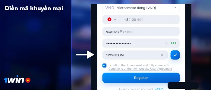 Điền Mã khuyến mại 1Win thực tế nếu bạn muốn có thêm tiền thưởng