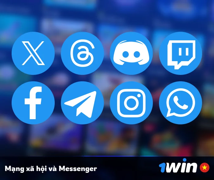 Liên hệ 1Win trên mạng xã hội