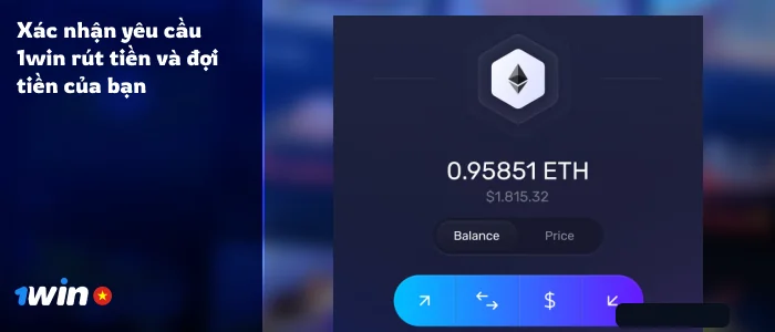 Kiểm tra tài khoản tiền của bạn để chắc chắn rằng tiền đã đến - Rút tiền 1Win