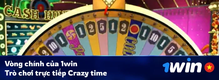 Vòng chơi Crazy Time - Sòng bạc trực tiếp 1Win